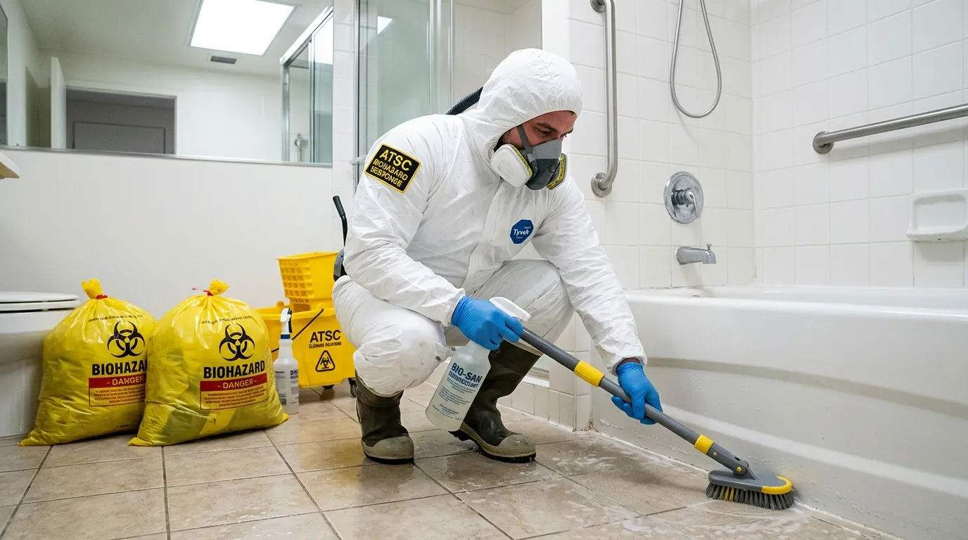 Decontamination equipment deployed for Blood Cleanup in Thomaston